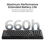 Keychron V5 Ultra (V5U-D1) QMK/VIA 8K Wireless Custom Mechanical Keyboard Red Switch RGB 96% US - Image 4