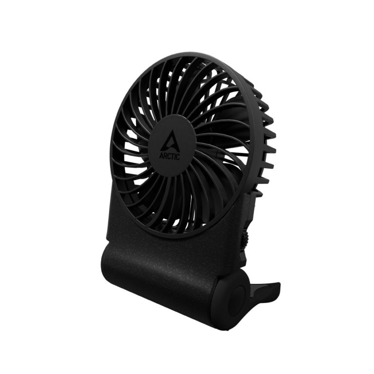 ARCTIC Summair2Go - Black Portable Battery-Powered Handheld Fan w. Battery