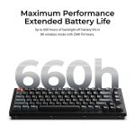 Keychron V1 Ultra (V1U-D3) QMK/VIA 8K Wireless Custom Mechanical Keyboard Brown Switch RGB 75% US - Image 5