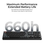 Keychron V6 Ultra (V6U-D1) QMK/VIA 8K Wireless Custom Mechanical Keyboard Red Switch RGB 100% US - Image 5