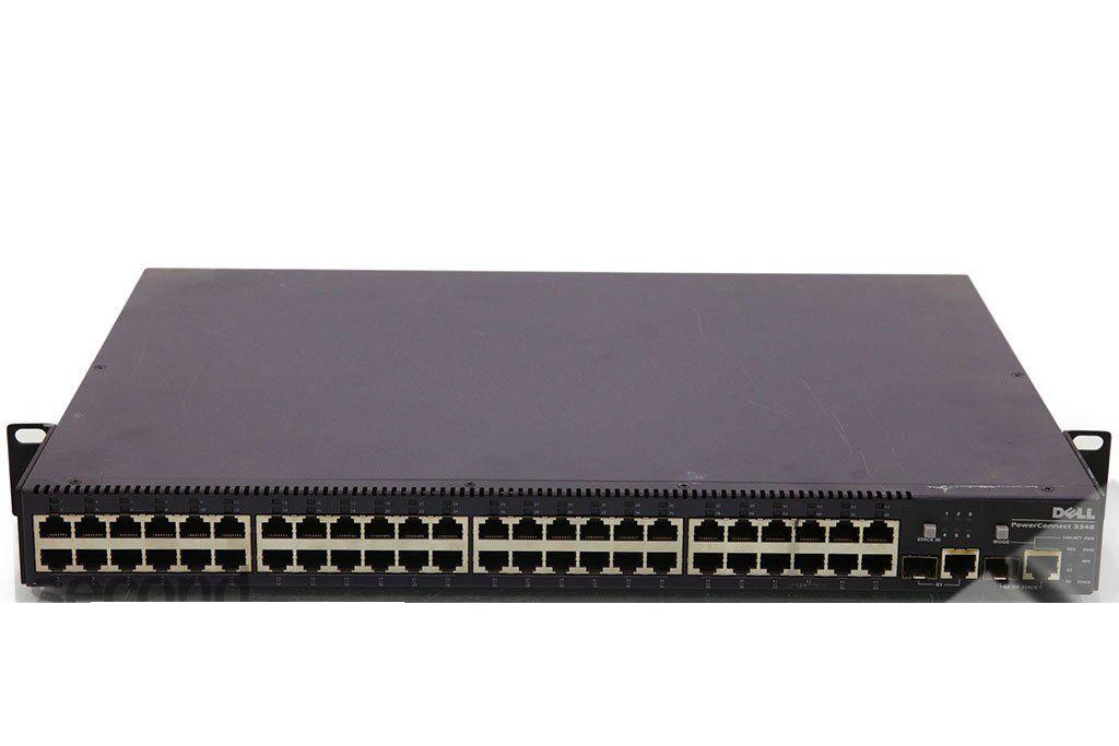 SWITCH DELL POWERCONNECT 7048R VW2MJ 48-Ports Gigabit (4) 1G SFP /w 2x PSU 300W (DPSN-300DB) /RNDV3 STACKING 10GBe MODULE /J3PC9 SFP+ MODULE w/ Rkmnts SWITCH DELL POWERCONNECT 7048R VW2MJ 48-Ports Gigabit (4) 1G SFP /w 2x PSU 300W (DPSN-300DB) /RNDV3 STACKING 10GBe MODULE /J3PC9 SFP+ MODULE w/ Rkmnts