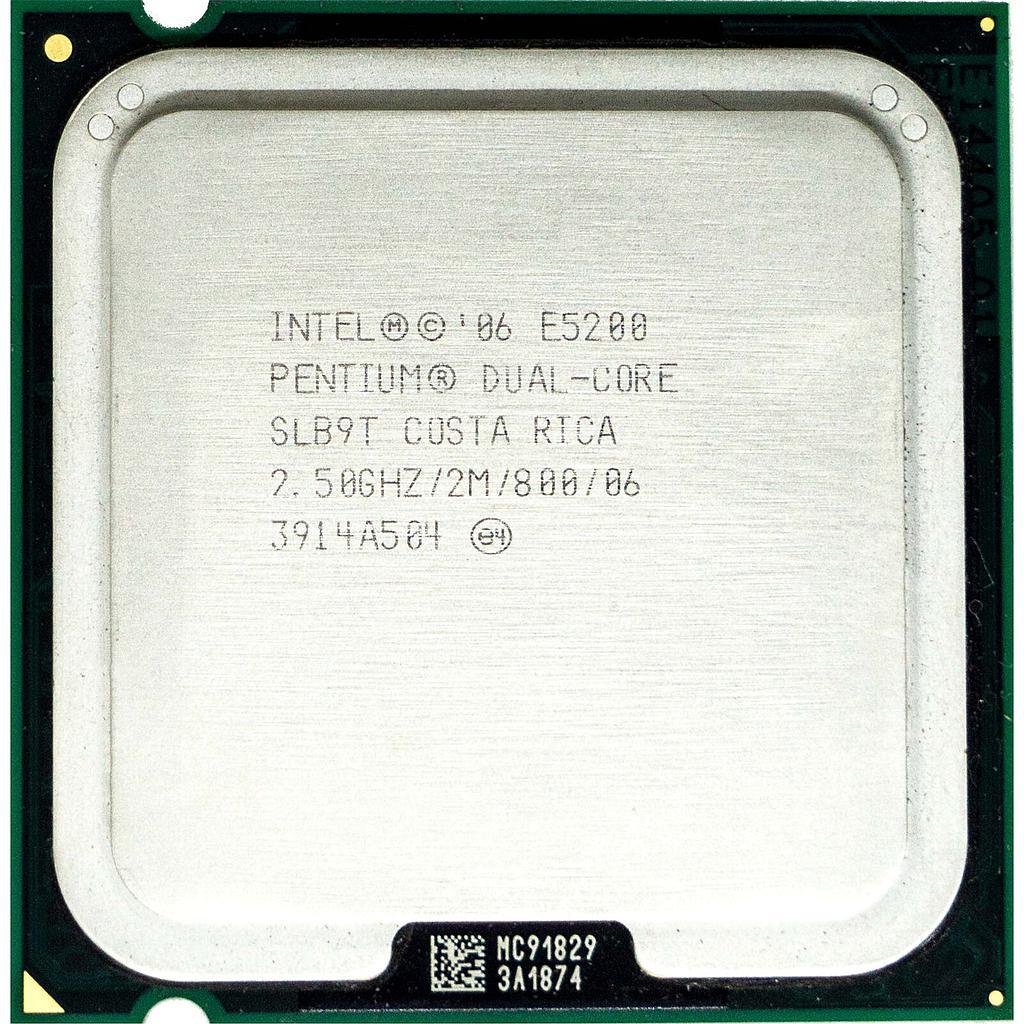 CPU INTEL PENTIUM E5200 2.50Ghz 2C 2MB LGA775 CPU INTEL PENTIUM E5200 2.50Ghz 2C 2MB LGA775
