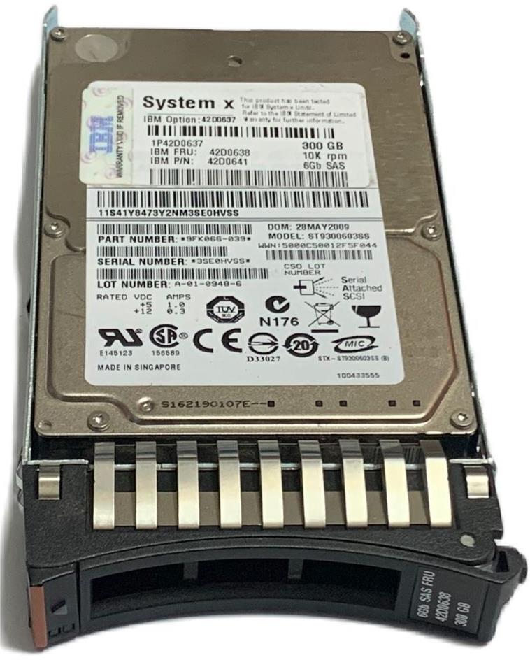 HDD IBM 300GB SAS 6G 2.5" 10K HDD IBM 300GB SAS 6G 2.5" 10K