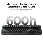 Keychron K10 Ultra (K10U-H4) ZMK Wireless 8K Mechanical Keyboard BananaSwitch (Hot-Swap) 100% Us Lay - Image 5
