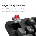 Keychron K10 Ultra (K10U-H1) ZMK Wireless 8K Mechanical Keyboard Red Switch (Hot-Swap) 100% Us Lay - Image 6