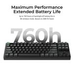 Keychron K8 Ultra (K8U-J1) ZMK Wireless 8K Mechanical Keyboard Red Switch (Hot-Swap) 80% Us Layout - Image 5
