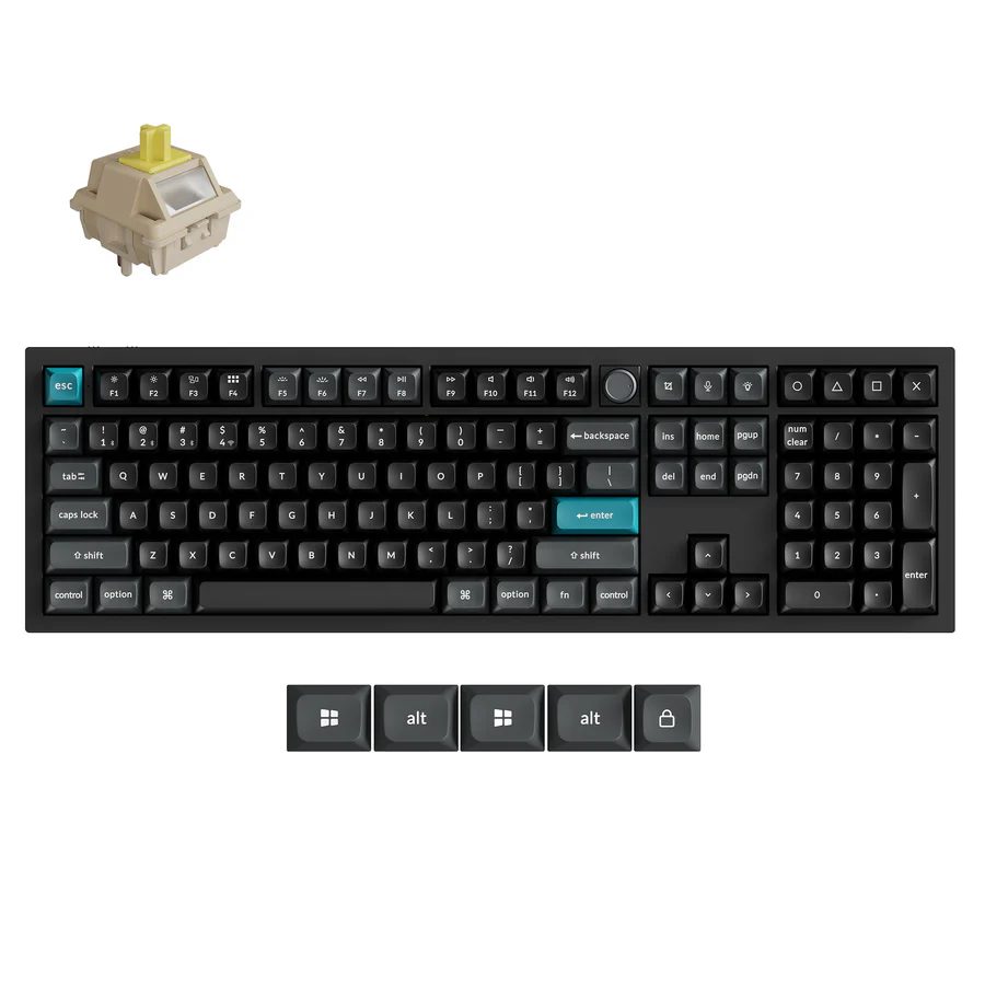 Keychron Q6 Ultra (Q6U-M4) ZMK RGB 8K Wireless Custom Mechanical Keyboard-Banana Switch 100% US Keychron Q6 Ultra (Q6U-M4) ZMK RGB 8K Wireless Custom Mechanical Keyboard-Banana Switch 100% US