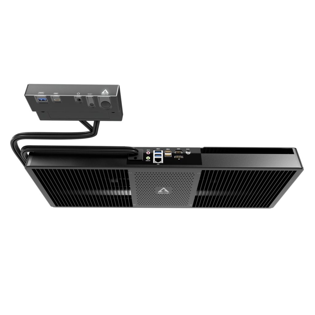 Arctic Senza 5700G - Passively cooled mini-PC for Under Desk mount AMD Ryzen 7 32GB DDR4 1TB Win11