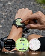 QCY Track S10 Watch Black 1,43 AMOLED HD Dual Band 6 Sat GPS, Gyroscope Geomagnetometer - Image 7