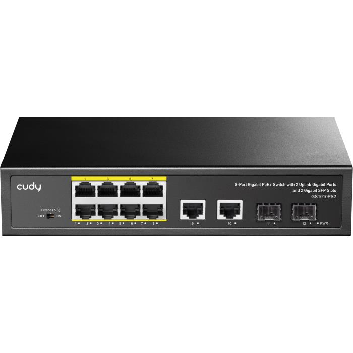Switch 10 Θέσεων PoE Cudy GS1010PS2 Gigabit - Repairland