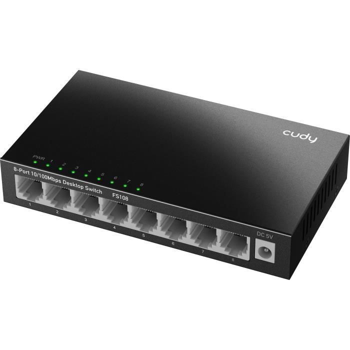 Switch 8 Θέσεων Cudy FS108 10/100 Mbps Μεταλλικό - Repairland