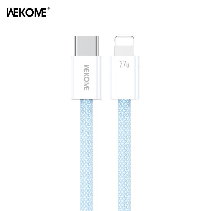 Καλώδιο Φόρτισης WK WDC-21 USB-C σε Lightning PD 27W 1m Μπλέ - Repairland