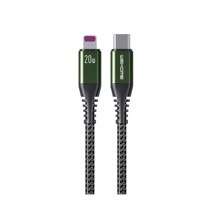 Καλώδιο Φόρτισης WK WDC-171 USB-C σε Lightning PD 20W 1m Μαύρο - Repairland