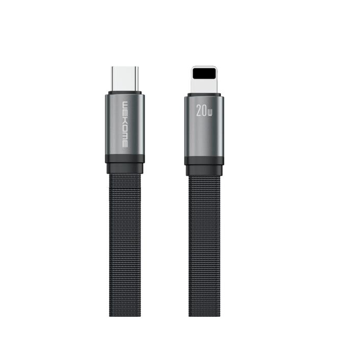 Καλώδιο Φόρτισης WK WDC-155 USB-C σε Lightning PD 20W 1.2m Μαύρο - Repairland