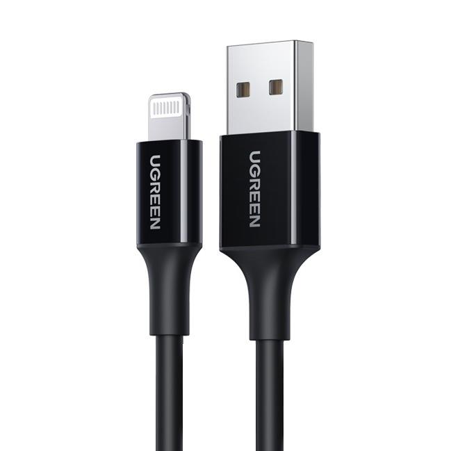 Καλώδιο Φόρτισης UGREEN US155 80822 USB σε Lightning 1m Μαυρό - Repairland