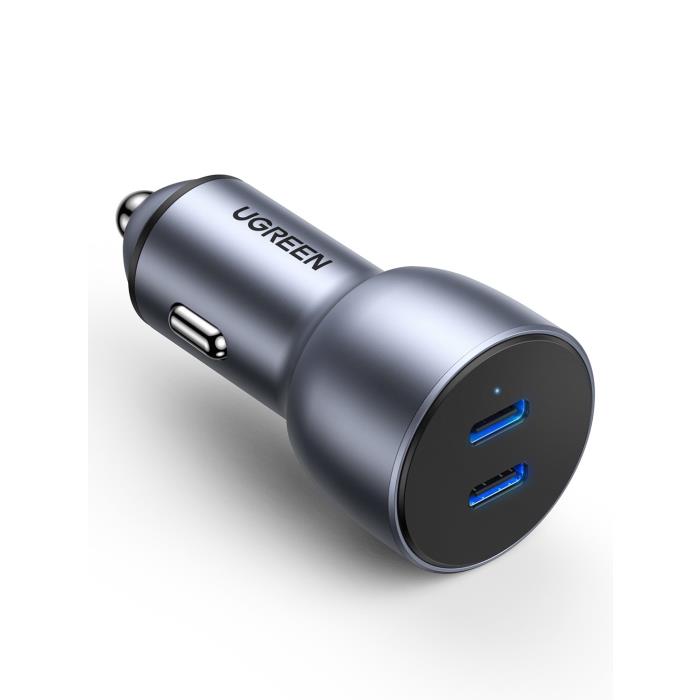 Φορτιστής Αυτοκινήτου PD 40W UGREEN CD213 70594 2 Θέσεων Γκρί - Repairland