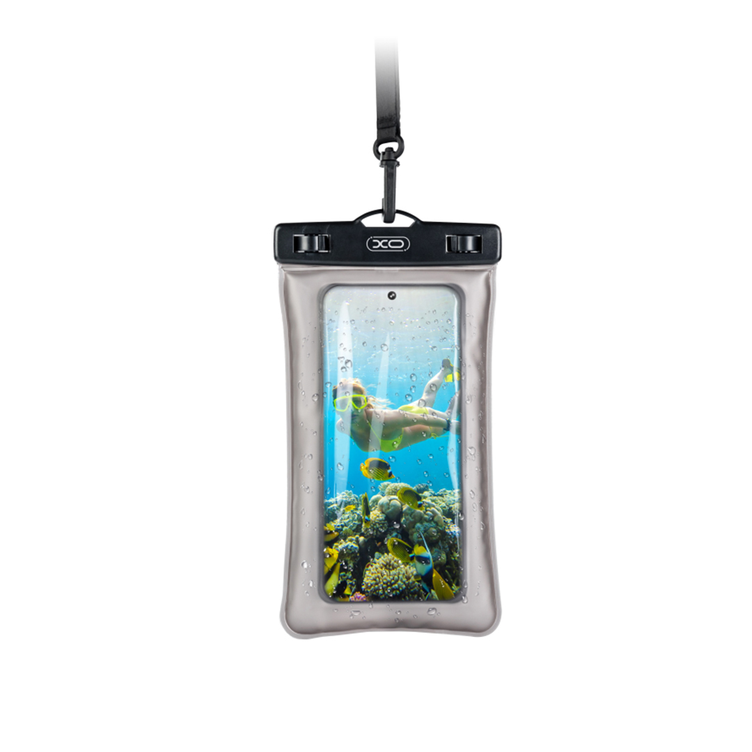 XO KT02 PVC Αδιάβροχη Φουσκωτή Θήκη Τηλεφώνου με Κλιπ XO