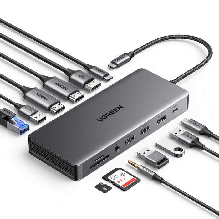 USB-C Docking Station 13 σε 1 UGREEN CM681 15978 - Repairland