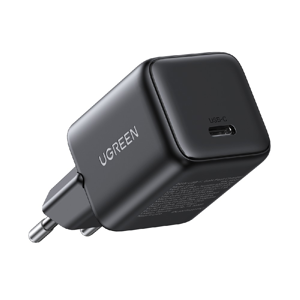 Φορτιστής Σπιτιού GaN PD 30W UGREEN X513 65007 1 Θέσης Μαύρο - Repairland