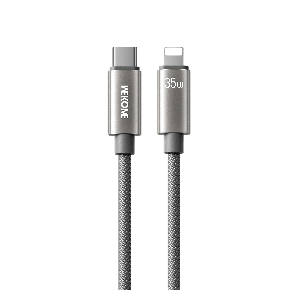 Καλώδιο Φόρτισης WK WDC-65 USB-C σε Lightning PD 35W 1.2m Γκρι - Repairland