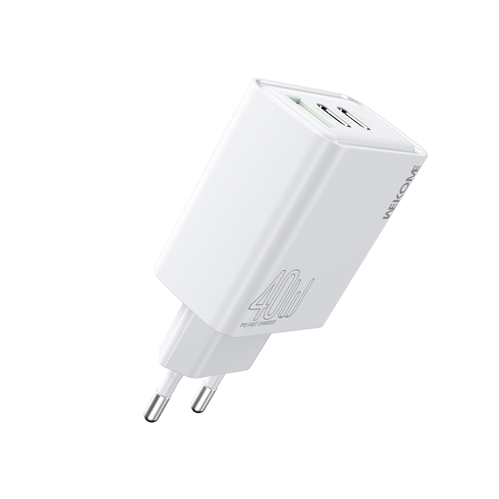 Φορτιστής Σπιτιού PD 40W WK WP-U63 3 Θέσεων Λευκό - Repairland
