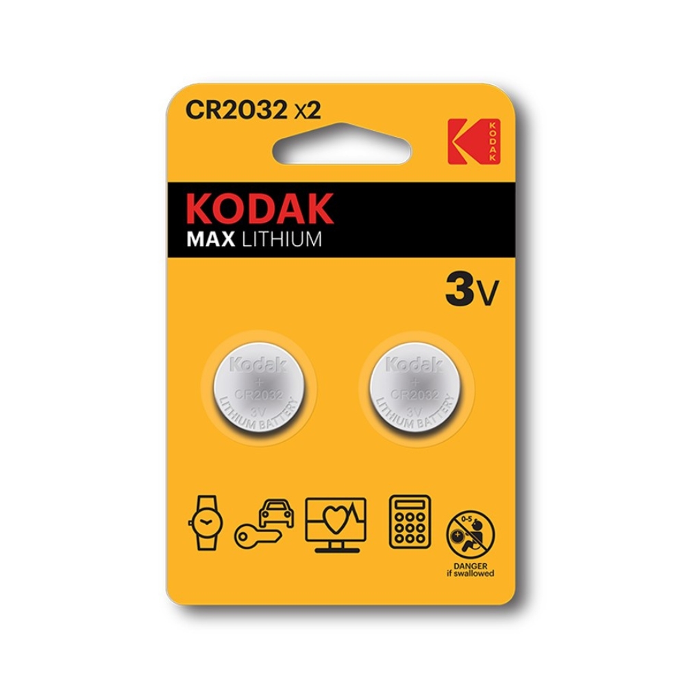 Kodak Μπαταρίες Λιθίου CR2032 2τμχ Kodak