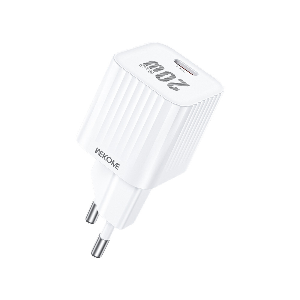 Φορτιστής Σπιτιού GaN PD 20W WK WP-U12 1 Θέσης Λευκό - Repairland