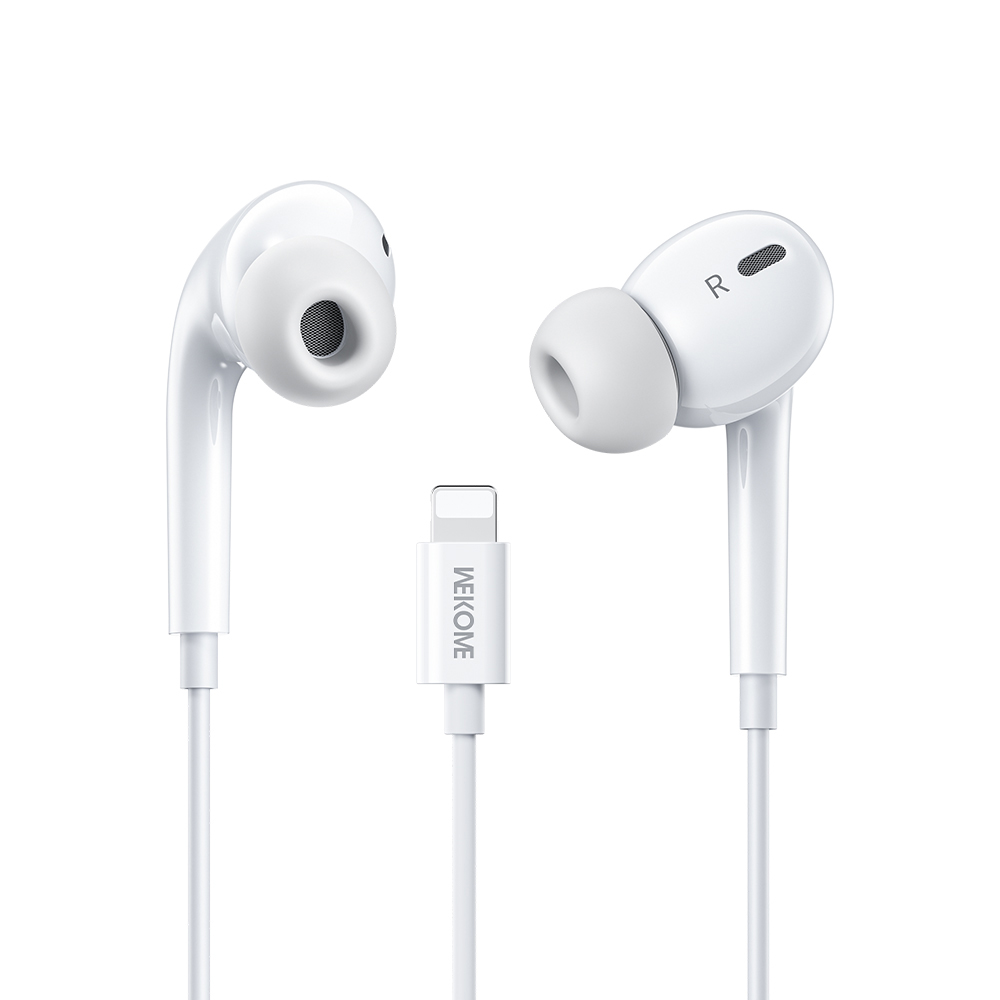 Ακουστικά Lightning Plug & Play WK ΥΒ10 Λευκό - Repairland