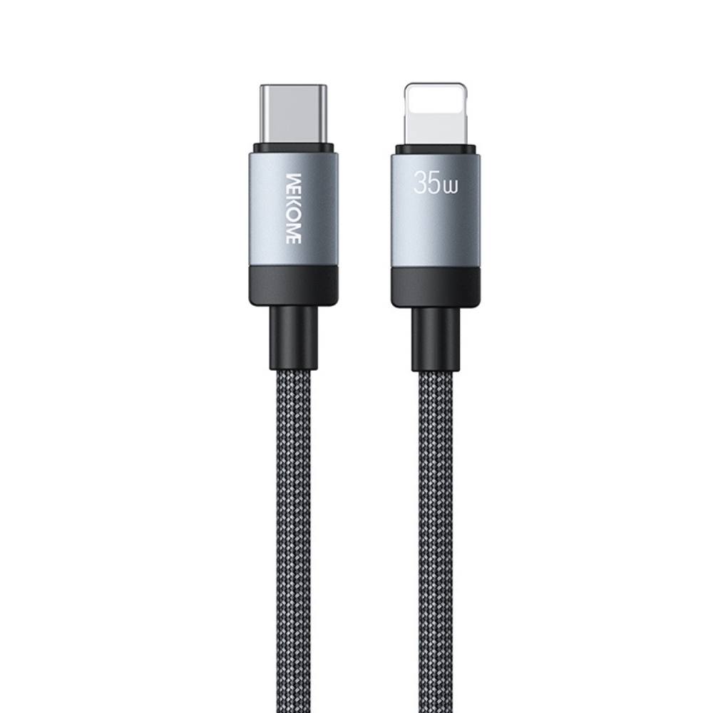 WK Καλώδιο Φόρτισης WDC-99 USB-C to Lightning PD 35W 1m Μαύρο - Repairland