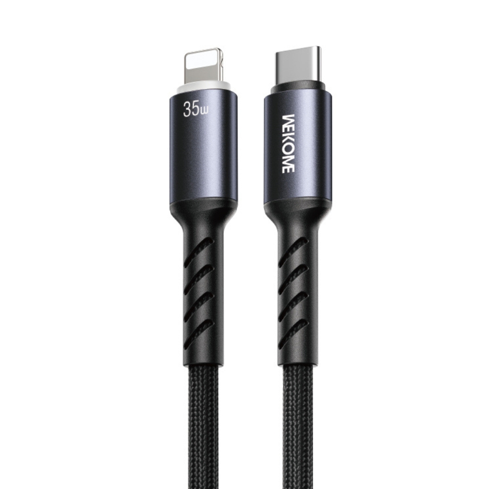 Καλώδιο Φόρτισης με LED WK WDC-C15 USB-C to Lightning PD 35W 1.2m Μαύρο - Repairland