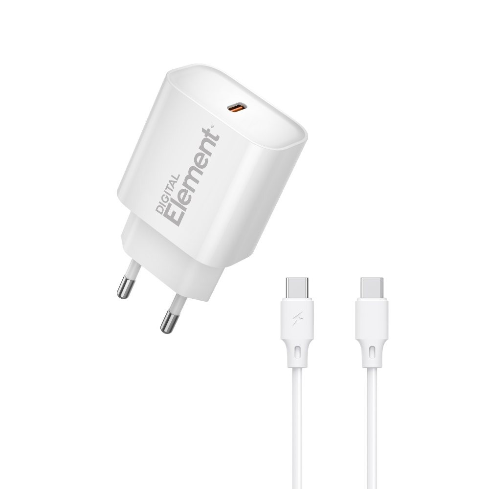 Φορτιστής Σπιτιού GaN PD 20W Element CH-150C 1 Θέσης
