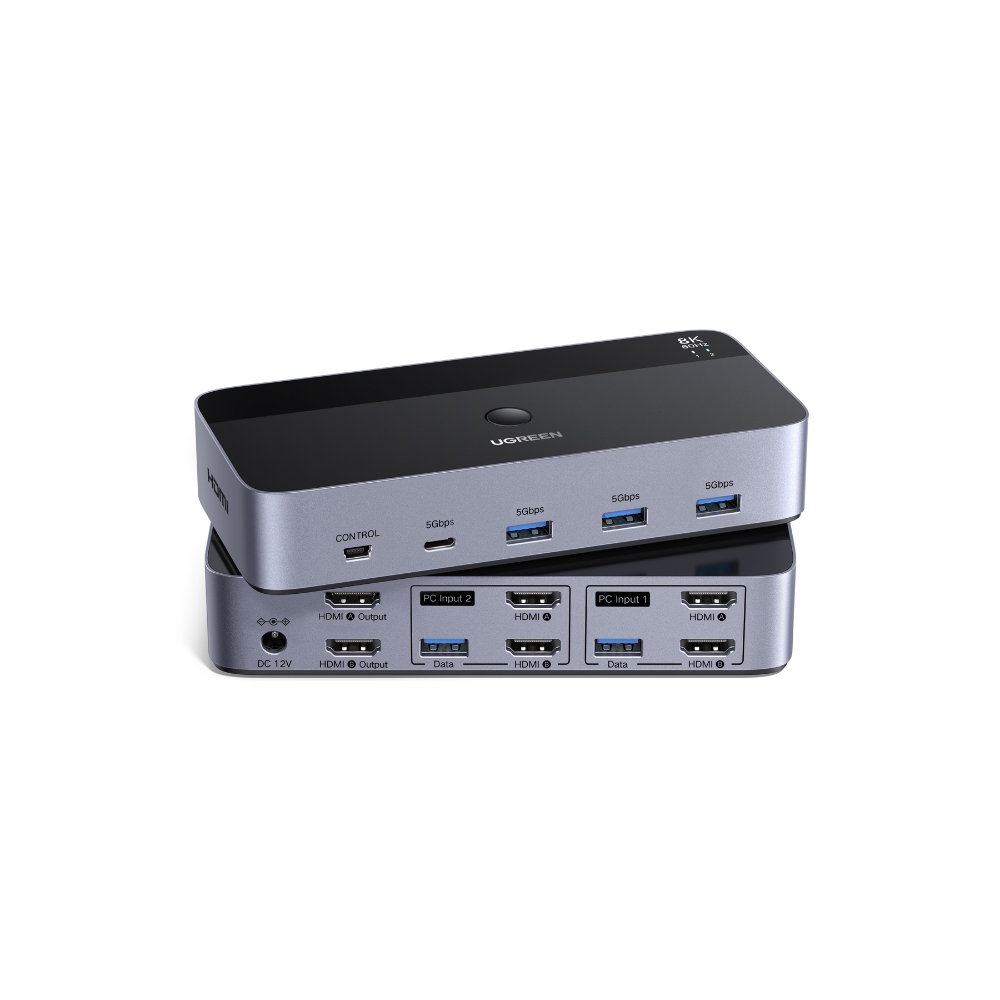 KVM Switch 2 θέσεων USB/HDMI UGREEN AK703 85100 - Repairland