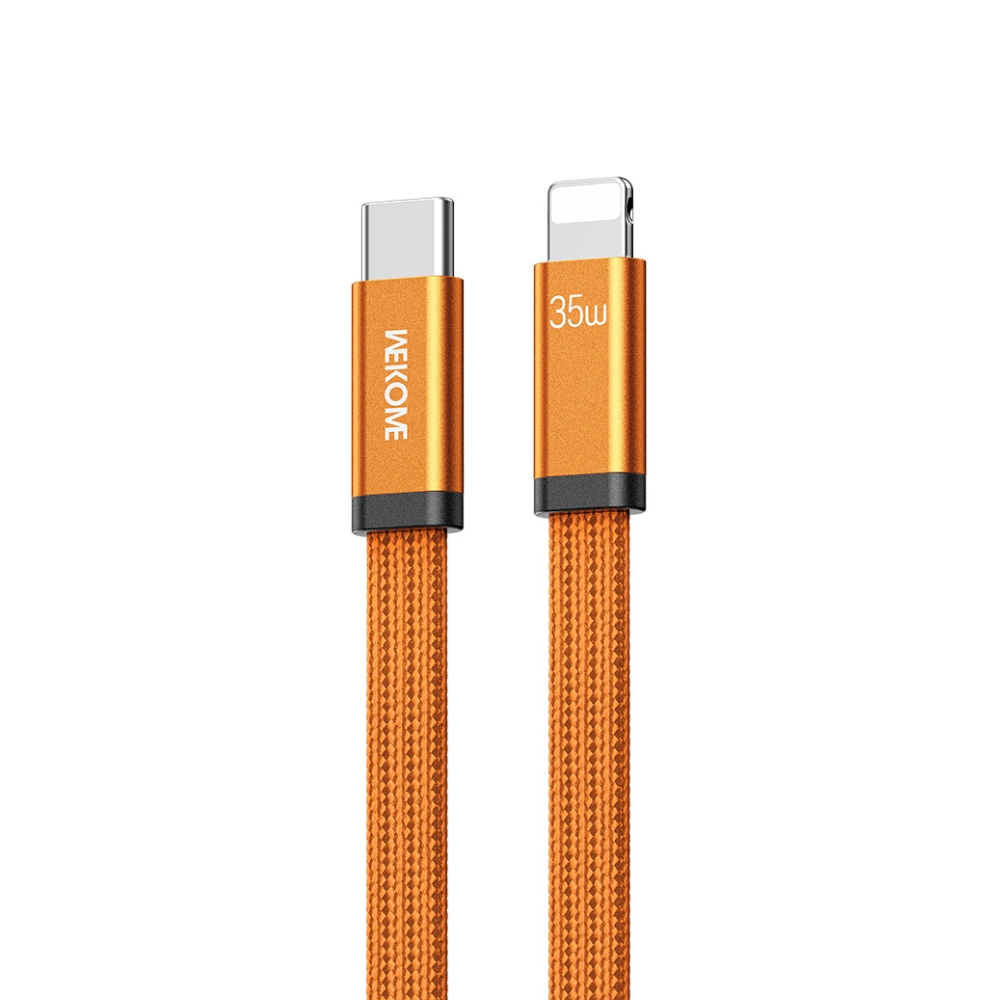 Καλώδιο Φόρτισης WK WDC-C17 USB-C σε Lightning PD 35W 1.2m Πορτοκαλί - Repairland