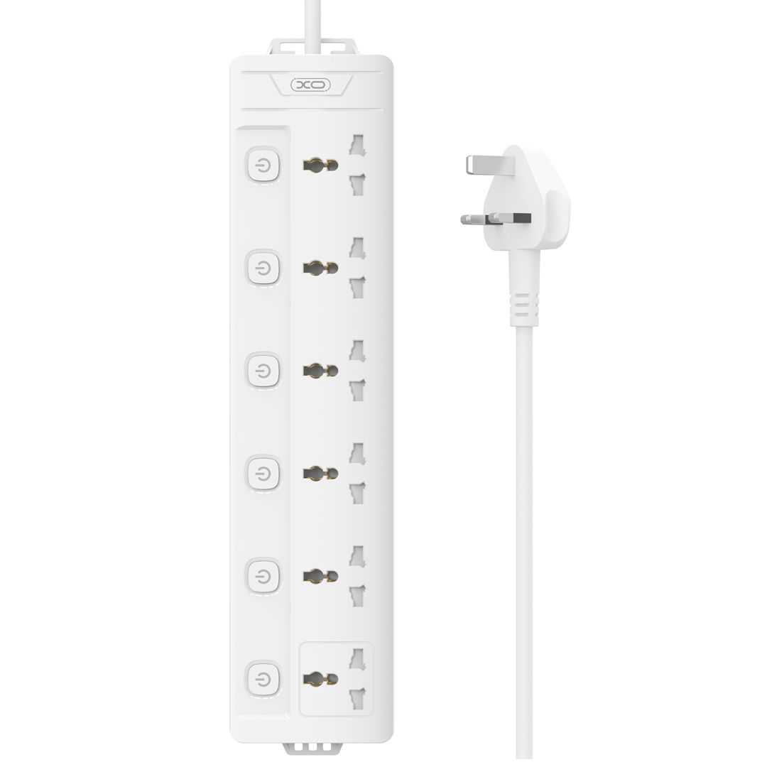 XO WL18 (UK) Πολύπριζο 6AC με Ανεξάρτητο Διακόπτη XO