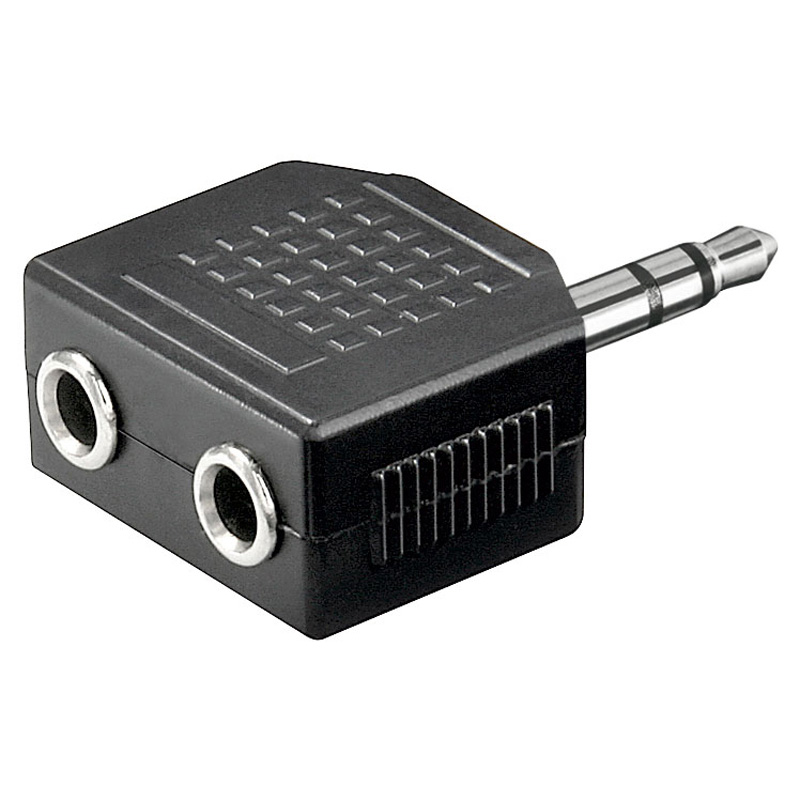 Μετατροπέας Stereo 3.5mm Σε 2 Stereo 3.5mm Θηλ. Oem