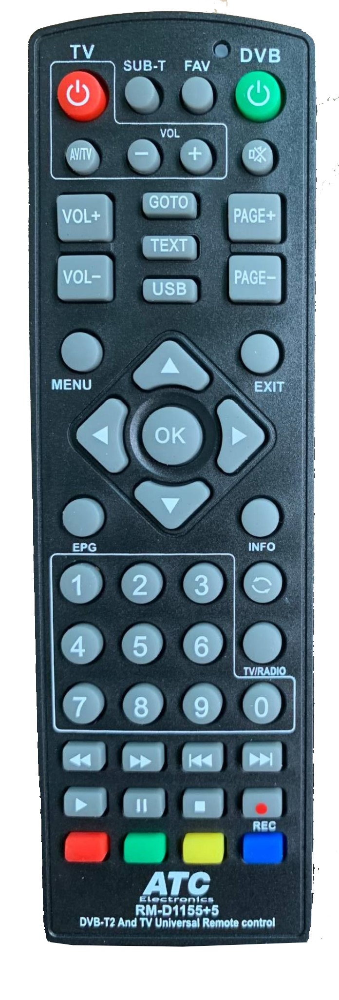 ATC Τηλεχειριστήριο Universal για Δέκτες L 1155 Atc