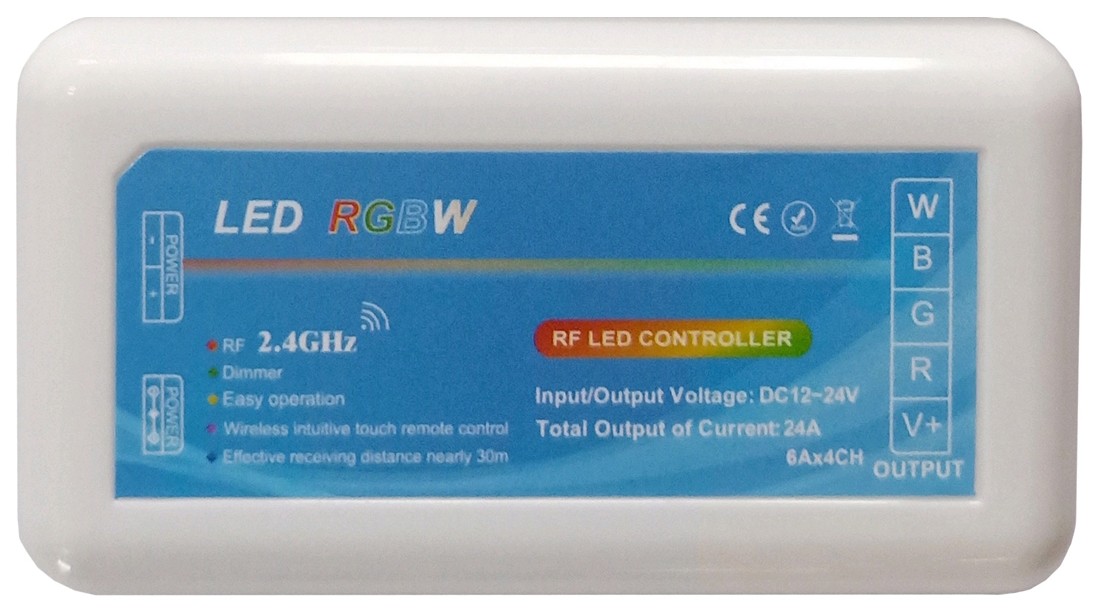 Avide LED Ταινία 12V 288W RGB+W 4 Ζωνών Ελεγκτής Avide