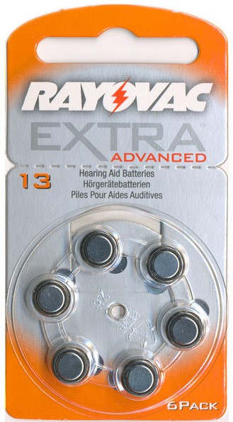 Rayovac Extra Advanced Βαρηκοΐας 13 (6τμχ) Rayovac