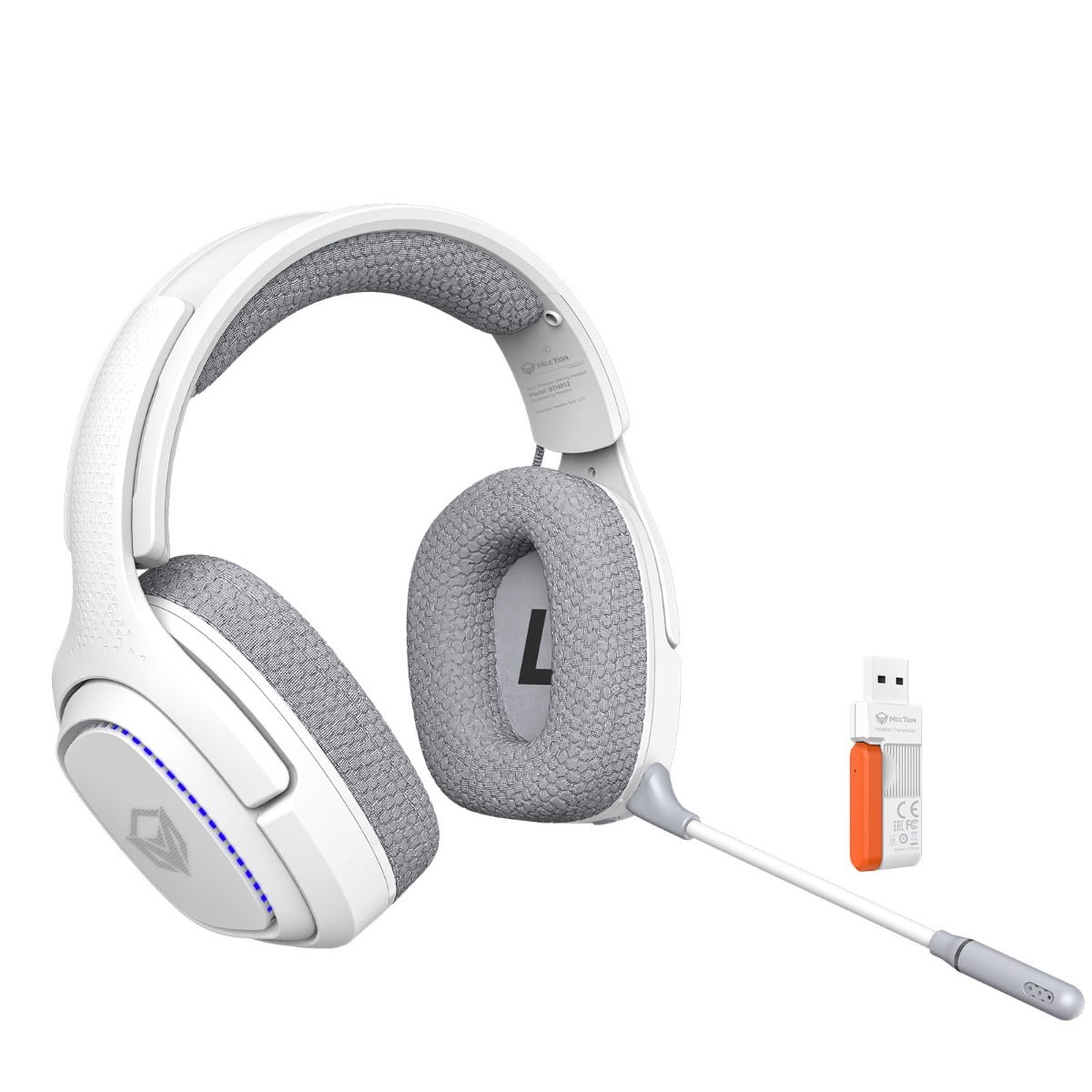 Meetion BTH012 2.4G Bluetooth Gaming Ακουστικά Λευκό Meetion