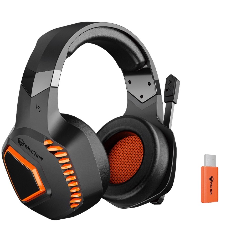Meetion BTH014 2.4G Bluetooth Gaming Ακουστικά Μαύρο Meetion