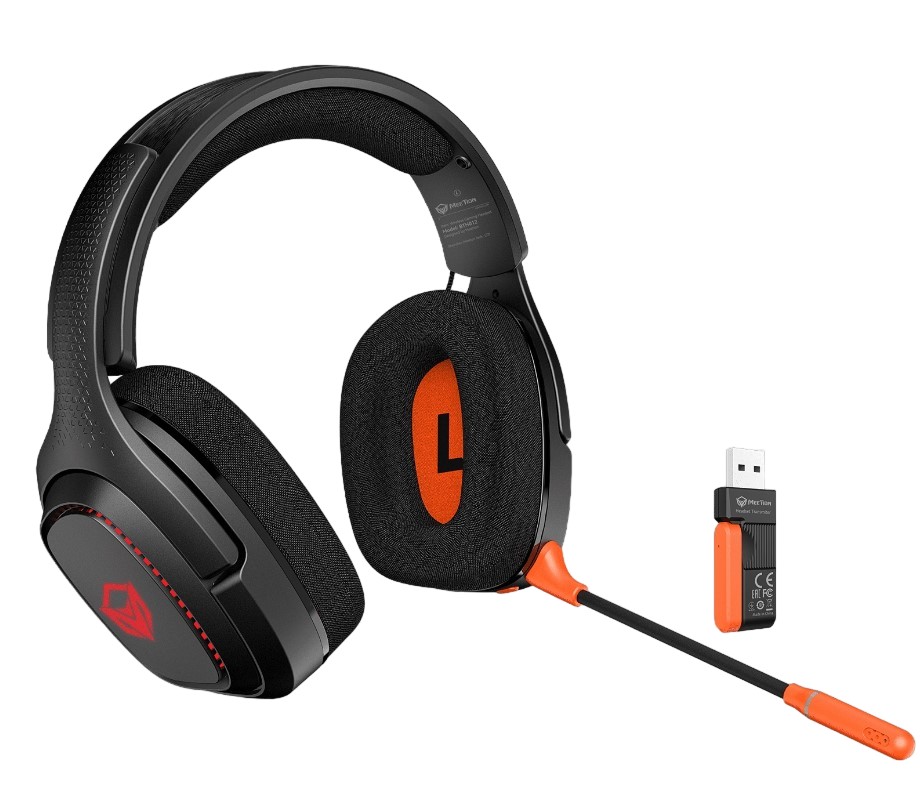 Meetion BTH012 2.4G Bluetooth Gaming Ακουστικά Μαύρα Meetion