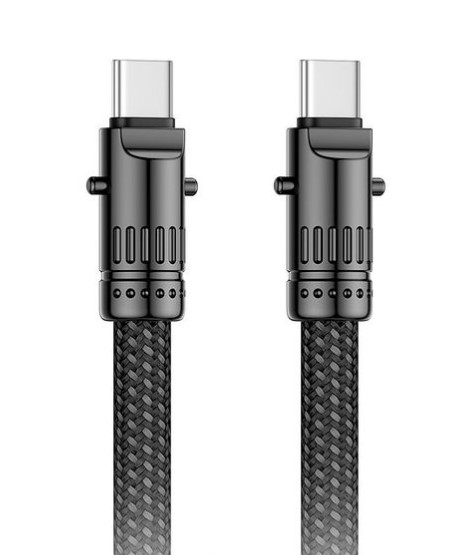 XO NB-Q288B Καλώδιο Κράμα Ψευδαργύρου Type-c σε Type-c 60W XO