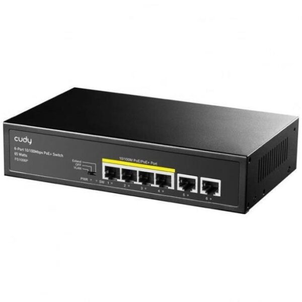 CUDY FS1006P 4+2Port 10/100M PoE+ SWITCH