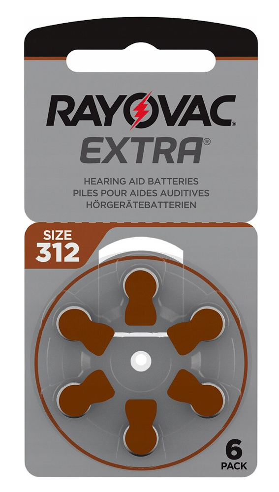 RAYOVAC μπαταρίες ακουστικών βαρηκοΐας 312MF