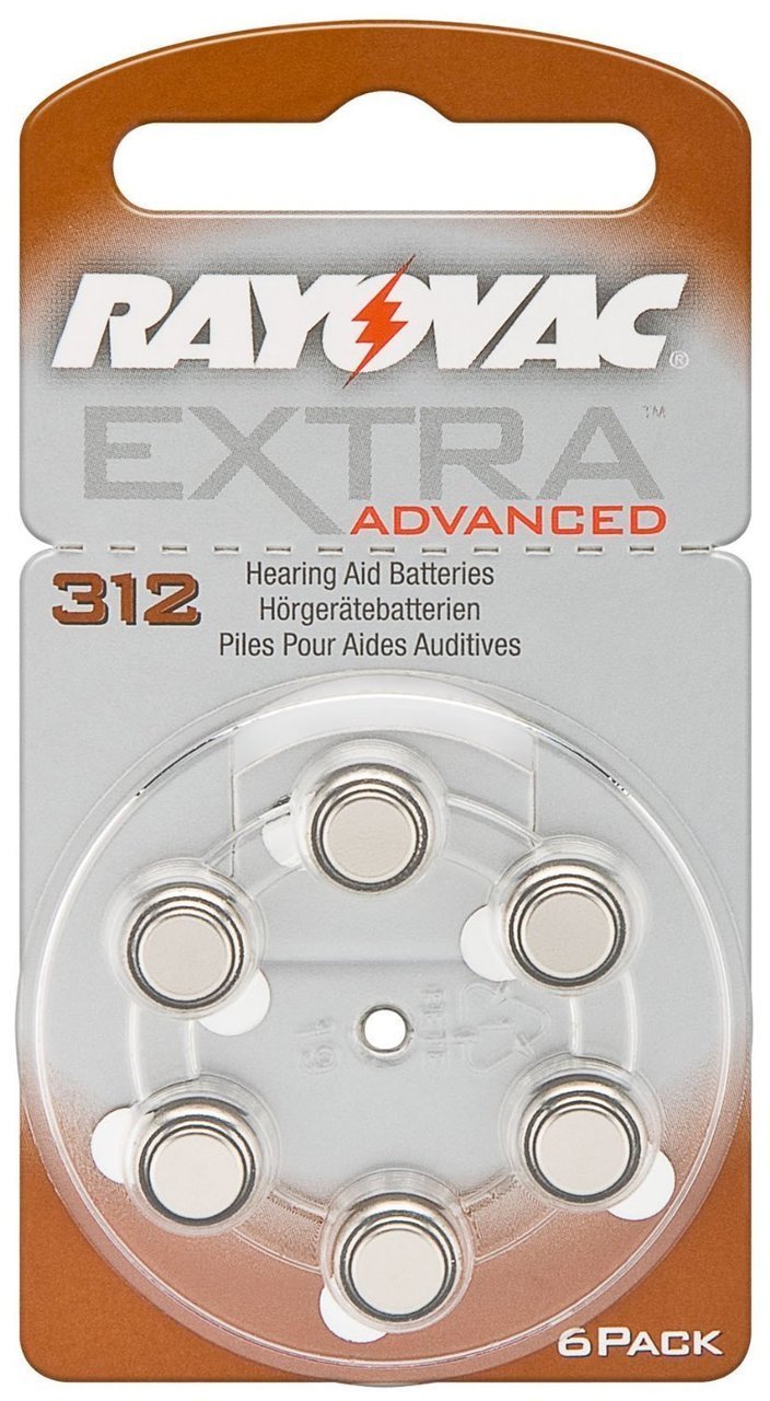 Rayovac Extra Advanced Βαρηκοΐας 312 (6τμχ) Rayovac