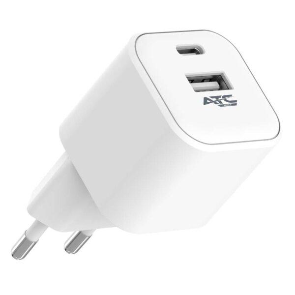 CH10 Φορτιστής PD με 2 Θύρες USB-Α & Type-C 12W Atc