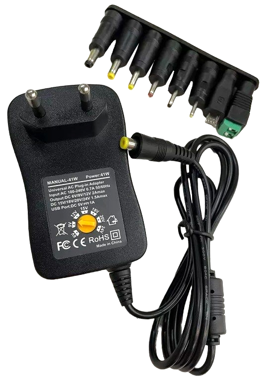 ATC Τροφοδοτικό 41W Switching με 8 κεφαλές 6V-24V Atc