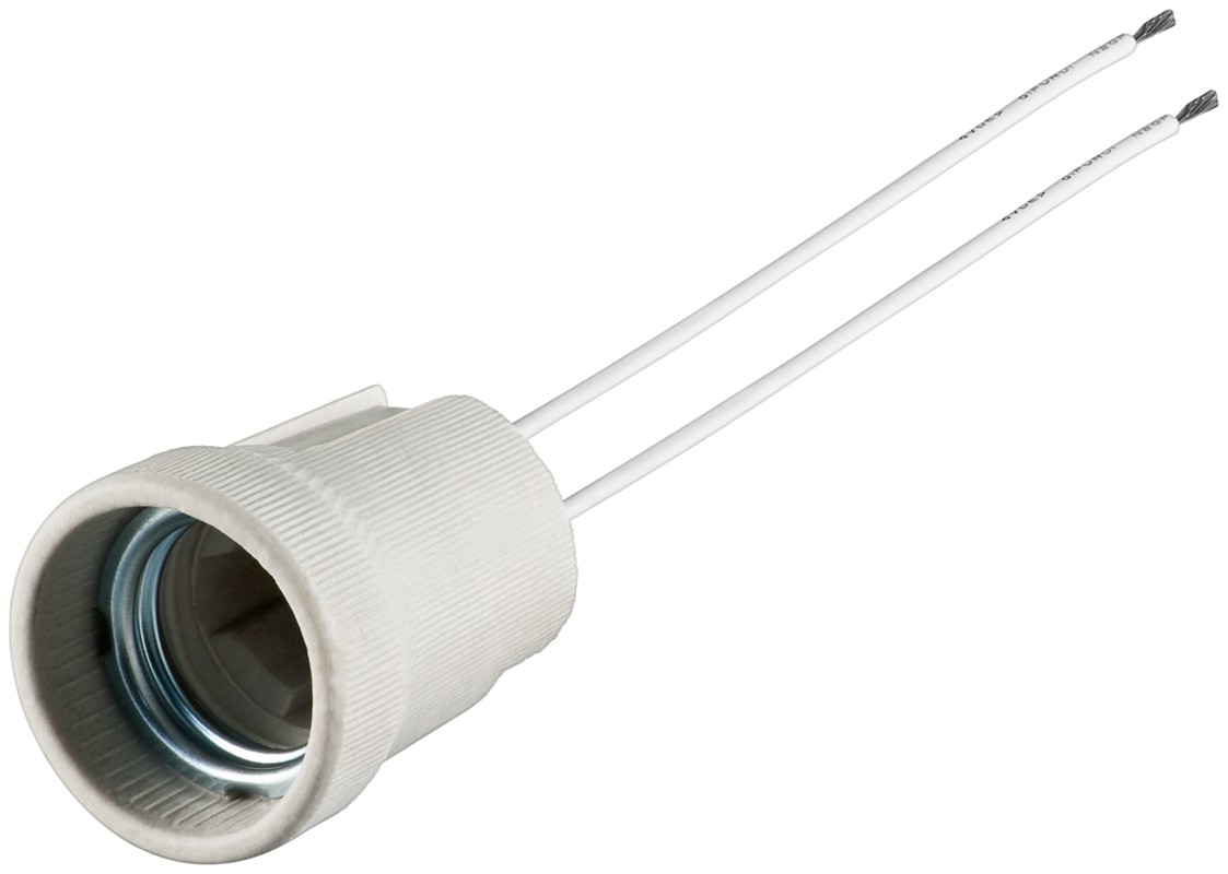 Goobay Ντουί Λάμπας E27 με Διπλό Καλώδιο 0.15m Max 100W Goobay