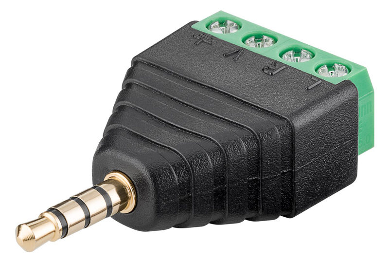 GOOBAY βύσμα 3.5mm σε Terminal Block 4-pin 59198 GOOBAY