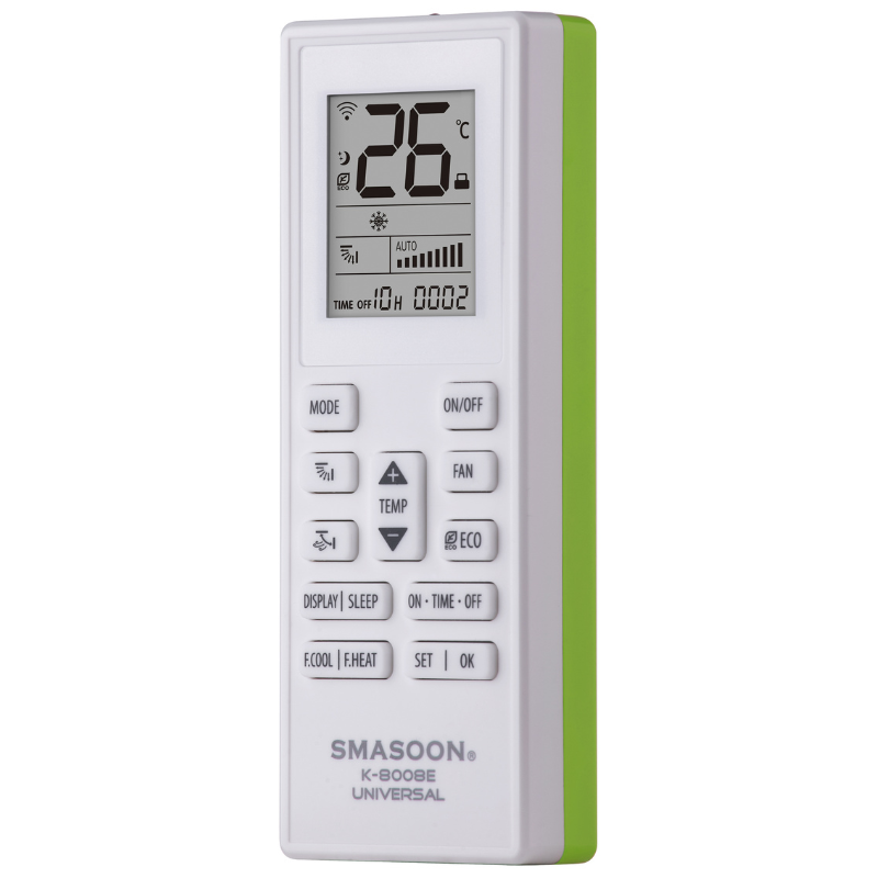 SMASOON K-8008E Universal Τηλεχειριστήριο Κλιματισμού Πράσινο Oem